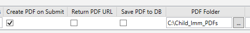 Picture showing the PDF Folder Option. 